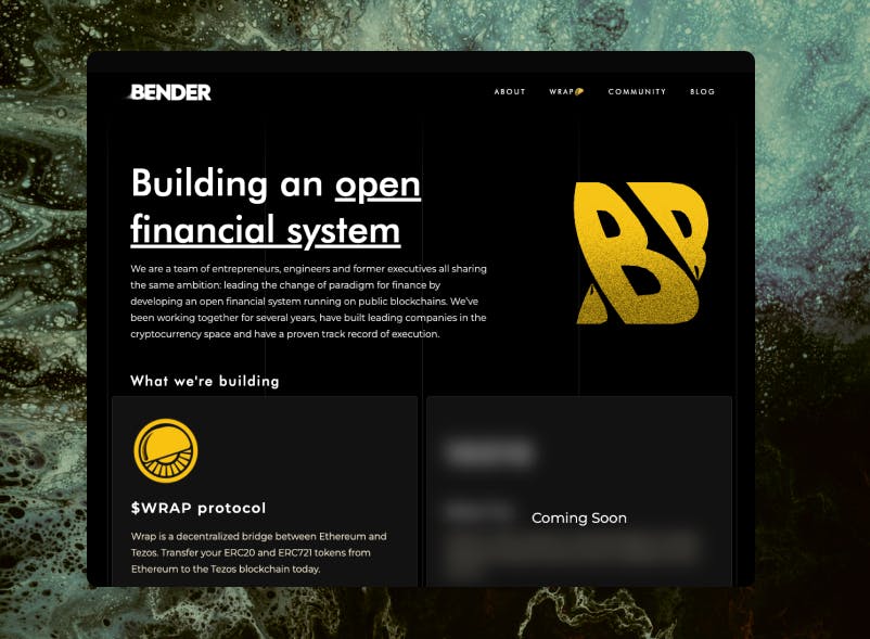Bender Labs - Marketing Website